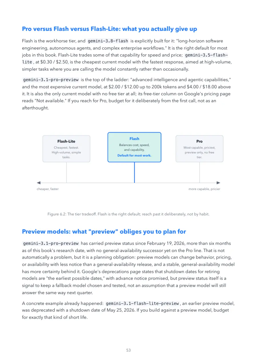 Gemini Made Crystal Clear, page 53: the tier tradeoff