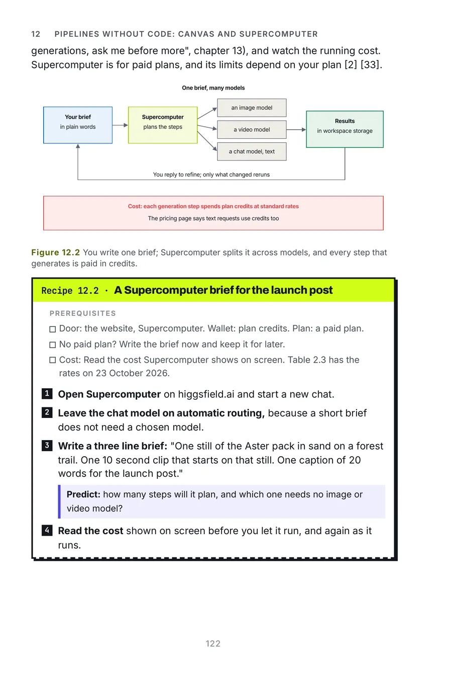 Higgsfield Made Crystal Clear, page 122: you write one brief